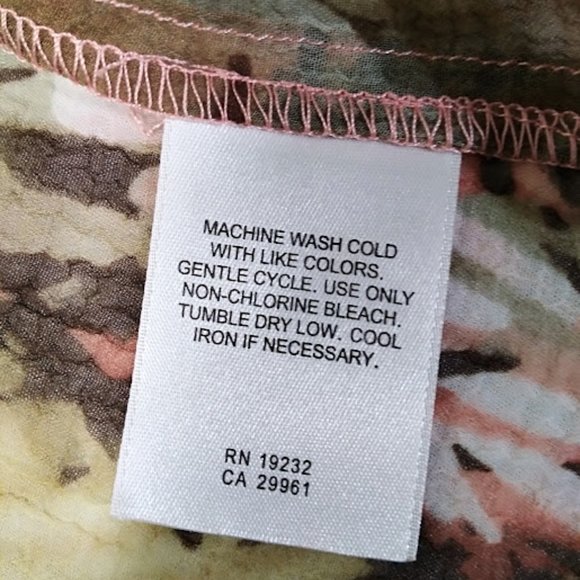 Alfred Dunner Sheer 3/4 Length Sleeve Fall Colors Size 12 - Picture 5 of 6